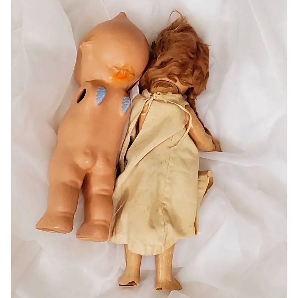 Vintage Horsman Doll and Kewpie doll